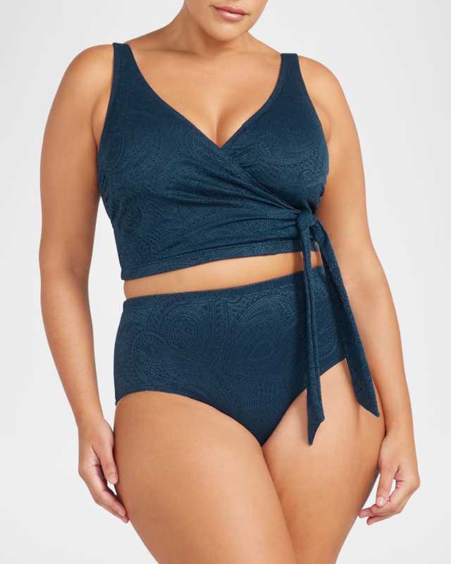 La Traviata Renoir High-Waist Bikini Bottoms